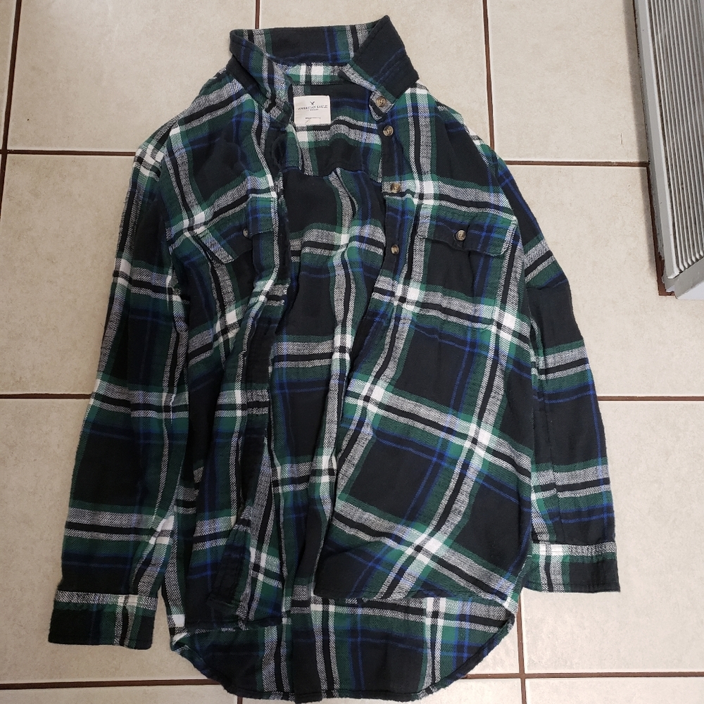 Womens american eagle flannel shirt